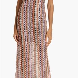 Ramy Brook Daphne Multicolor Zigzag Backless Dress